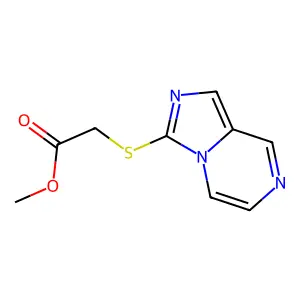 Methyl [(imidazo[1,5-a]pyrazin-3-yl)sulfanyl]acetate structure
