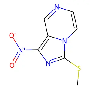 3-Methylsulfanyl-1-nitroimidazo[1,5-a]pyrazine structure