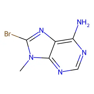 8-Bromo-9-methyladenine structure