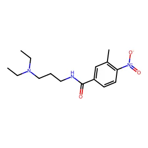 N-[3-(diethylamino)propyl]-3-methyl-4-nitrobenzamide structure