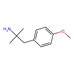 2-(4-甲氧基苯基)-1,1-二甲基乙胺 structure