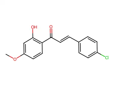 2-Propen-1-one, 3-(4-chlorophenyl)-1-(2-hydroxy-4-methoxyphenyl)- structure
