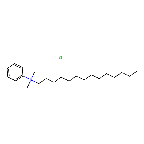 Benzenaminium, N,N-dimethyl-N-tetradecyl-, chloride structure