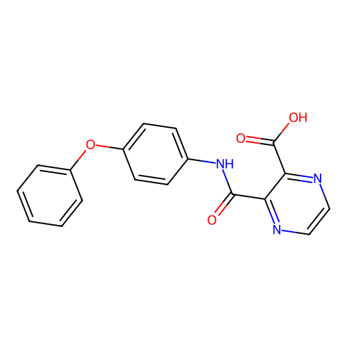 3-[(4-phenoxyphenyl)carbamoyl]pyrazine-2-carboxylic Acid structure