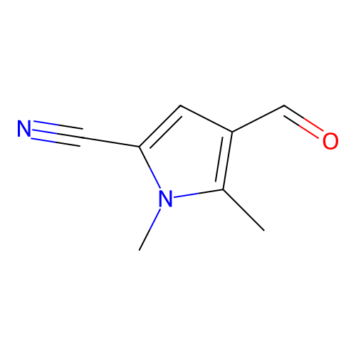 4-Formyl-1,5-dimethyl-1H-pyrrole-2-carbonitrile structure