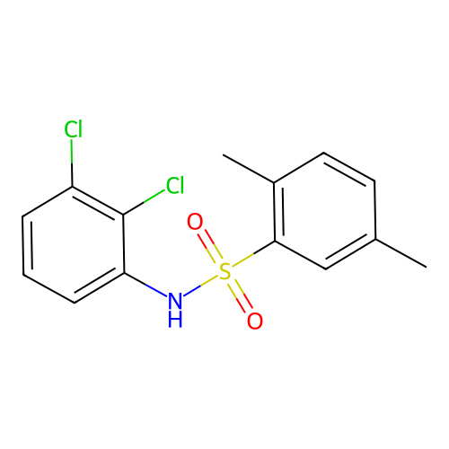 N-(2,3-dichlorophenyl)-2,5-dimethylbenzenesulfonamide structure