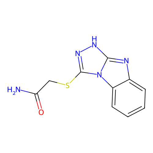 2-(9H-[1,2,4]triazolo[4,3-a]benzimidazol-3-ylsulfanyl)acetamide structure