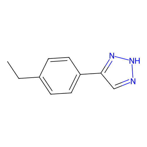 1H-1,2,3-Triazole, 4-(4-ethylphenyl)- structure