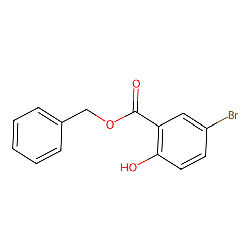 Benzyl 5-bromo-2-hydroxybenzoate structure