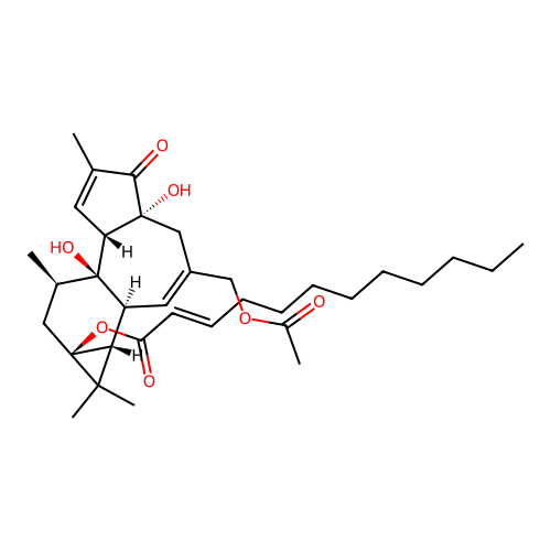 12-Deoxy-phorbol-13-dodecenoate-20-acetate structure