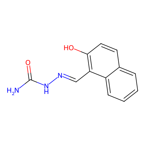 Hydrazinecarboxamide, 2-[(2-hydroxy-1-naphthalenyl)methylene]- structure