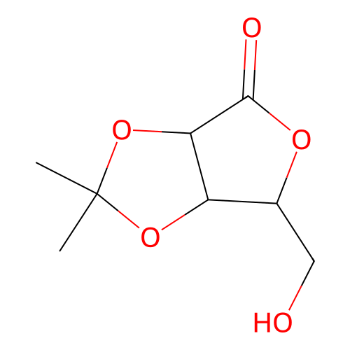 6-Hydroxymethyl-2,2-dimethyl-dihydro-furo(3,4-d)(1,3)dioxol-4-one structure