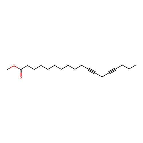 11,14-Octadecadiynoic acid, methyl ester structure