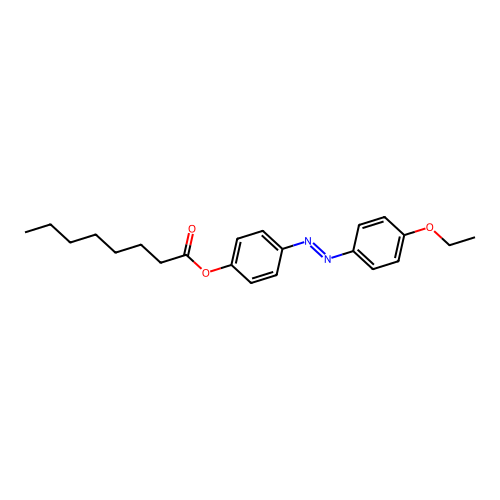 4-[(E)-(4-ethoxyphenyl)diazenyl]phenyl octanoate structure