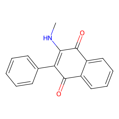 2-(Methylamino)-3-phenylnaphthalene-1,4-dione structure