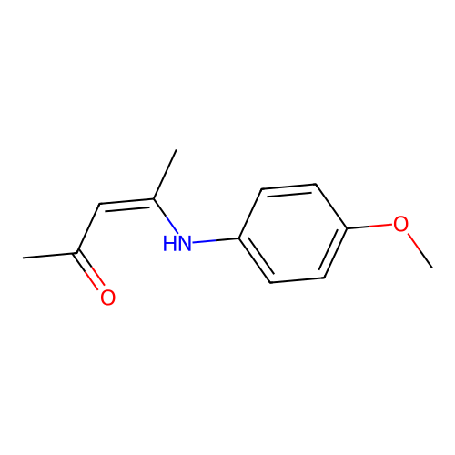 (Z)-4-(4-Methoxy-phenylamino)-pent-3-en-2-one structure