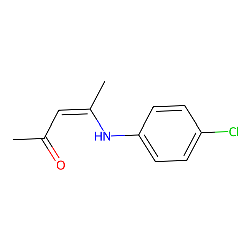 (Z)-4-(4-Chloro-phenylamino)-pent-3-en-2-one structure