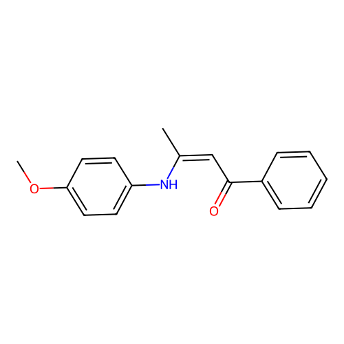 2-p-Anisidino-3-benzoyl-2-propene structure
