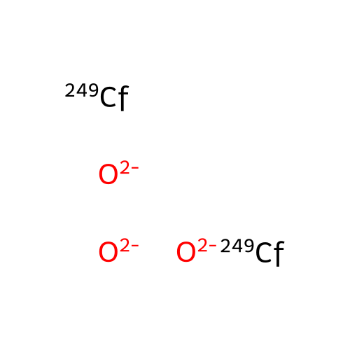 Californium-249 oxide structure