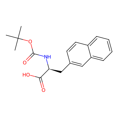 Boc-3-(2-naphthyl)-L-alanine structure