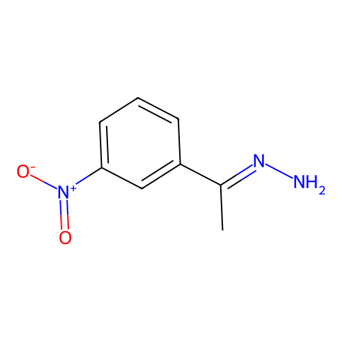 1-(3-Nitrophenyl)-1-ethanone hydrazone structure