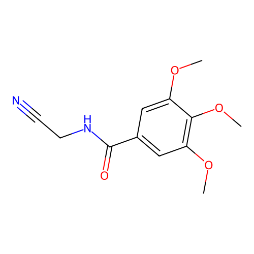 N-(cyanomethyl)-3,4,5-trimethoxybenzamide structure