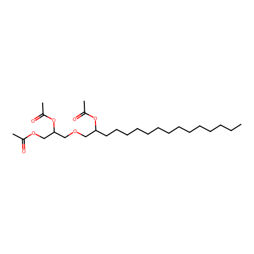 1,2-Propanediol, 3-[[2-(acetyloxy)hexadecyl]oxy]-, diacetate structure