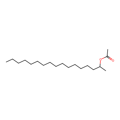 2-Heptadecanol, acetate structure