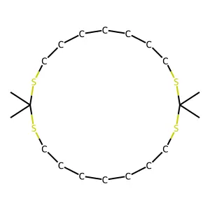2,2,12,12-Tetramethyl-1,3,11,13-tetrathiacycloicosane structure