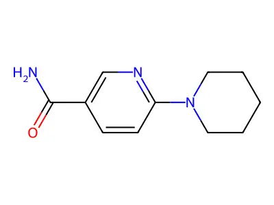 6-(1-Piperidinyl)-3-pyridinecarboxamide structure