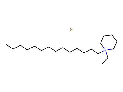 1-Ethyl-1-tetradecylpiperidin-1-ium bromide structure