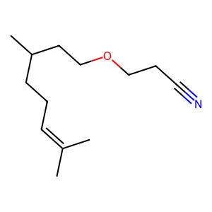3-[(3,7-二甲基-6-辛烯基)氧基]丙腈 structure