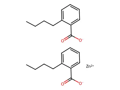 Benzoic acid, butyl-, zinc salt (2:1) structure