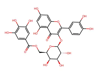 Quercetin 3-(6''-galloylgalactoside) structure