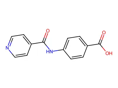 4-(Pyridine-4-amido)benzoic acid structure