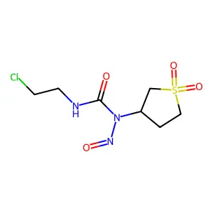 Urea, N'-(2-chloroethyl)-N-nitroso-N-(tetrahydro-1,1-dioxido-3-thienyl)- structure
