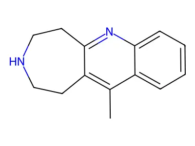 11-methyl-2,3,4,5-tetrahydro-1H-azepino[4,5-b]quinoline structure