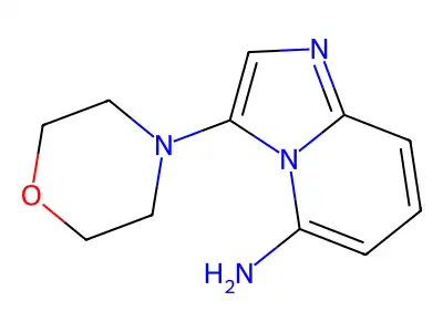 3-Morpholin-4-ylimidazo[1,2-a]pyridin-5-amine structure