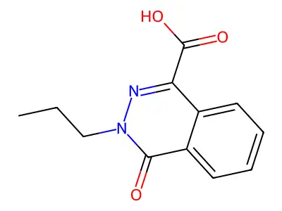 4-Oxo-3-propyl-3,4-dihydrophthalazine-1-carboxylic acid structure
