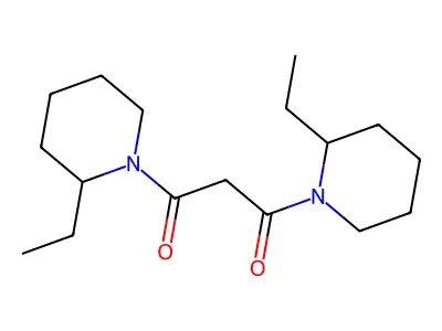 1,3-Bis(2-ethylpiperidin-1-yl)propane-1,3-dione structure