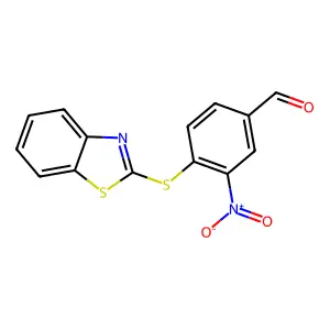 4-(1,3-Benzothiazol-2-ylsulfanyl)-3-nitrobenzaldehyde structure