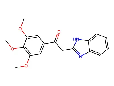 2-(1H-1,3-benzodiazol-2-yl)-1-(3,4,5-trimethoxyphenyl)ethan-1-one structure