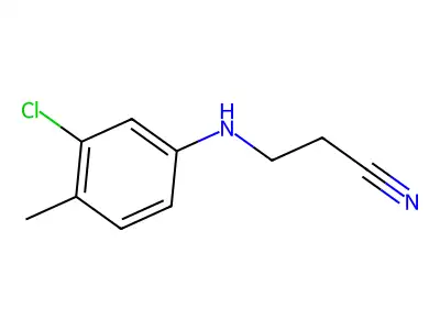 3-[(3-Chloro-4-methylphenyl)amino]propanenitrile structure