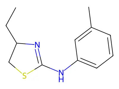 4-ethyl-N-(3-methylphenyl)-4,5-dihydro-1,3-thiazol-2-amine structure