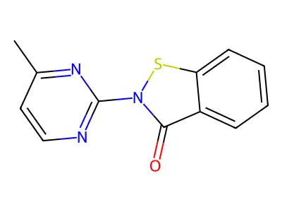 2-(4-Methylpyrimidin-2-yl)-1,2-benzothiazol-3-one structure