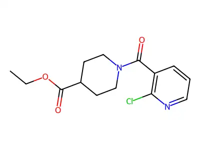 Ethyl 1-(2-chloropyridine-3-carbonyl)piperidine-4-carboxylate structure