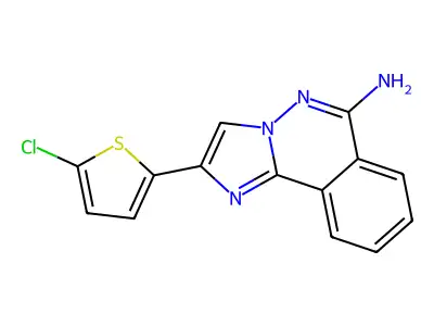2-(5-Chlorothiophen-2-yl)imidazo[2,1-a]phthalazin-6-amine structure