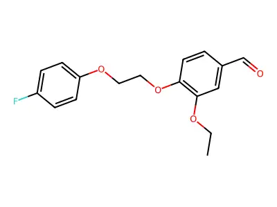 3-Ethoxy-4-(2-(4-fluorophenoxy)ethoxy)benzaldehyde structure