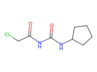3-(2-Chloroacetyl)-1-cyclopentylurea structure