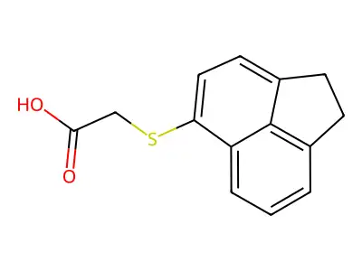 2-(1,2-Dihydroacenaphthylen-5-ylsulfanyl)acetic acid structure